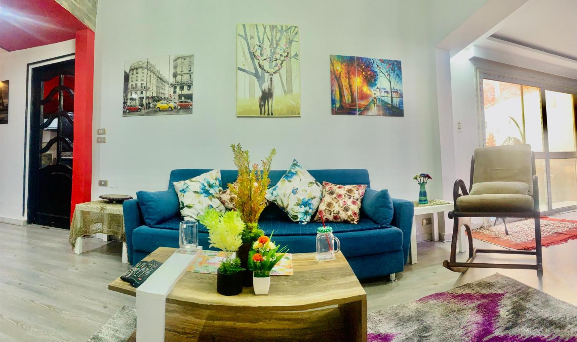 Apartment With A Private Garden In New Kairo Exteriör bild